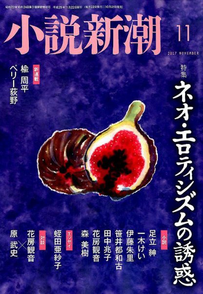 小説新潮 2017年11月号 (発売日2017年10月21日) 表紙