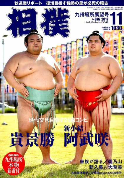 相撲 2017年11月号 (発売日2017年11月02日) 表紙