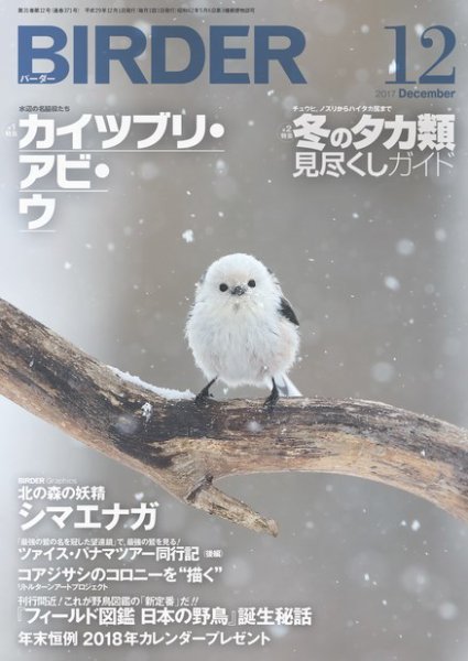 BIRDER（バーダー） 2017年12月号 (発売日2017年11月16日) 表紙