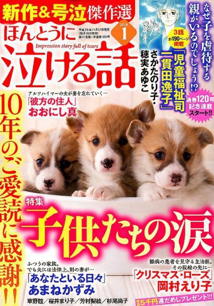 ほんとうに泣ける話 2018年1月号 (発売日2017年11月17日) 表紙