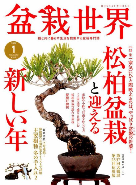 盆栽世界 2018年1月号 (発売日2017年12月04日) 表紙