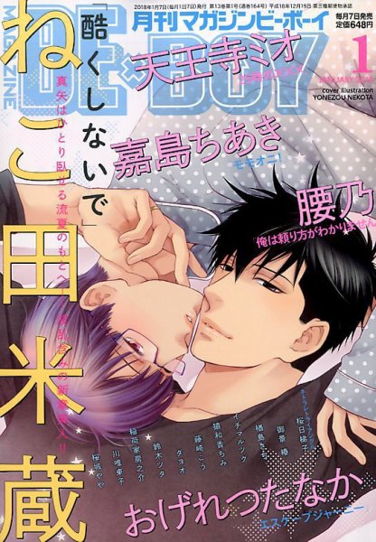 MAGAZINE BE×BOY (マガジンビーボーイ) 2018年1月号 (発売日2017年12月07日) 表紙