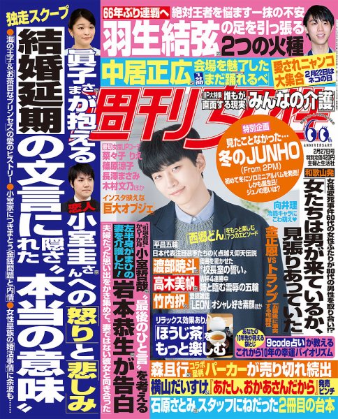 週刊女性 2018年2/27号 (発売日2018年02月13日) 表紙