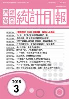 酒類食品統計月報 2018年3月 表紙