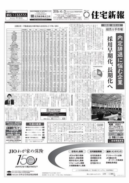 住宅新報 04/03号 (発売日2018年04月03日) 表紙