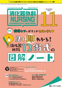 消化器ナーシング 2018年11月号 (発売日2018年10月17日) 表紙