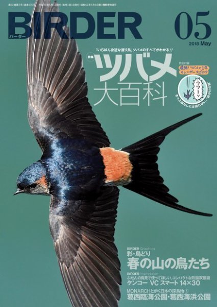 BIRDER（バーダー） 2018年5月号 (発売日2018年04月16日) 表紙
