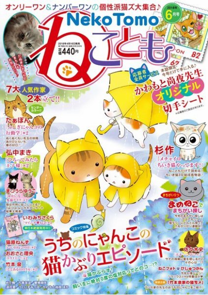 ねことも 2018年6月号 (発売日2018年04月16日) 表紙
