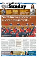 The Japan Times / The New York Times Weekend Edition Vol. 58 No.16 表紙