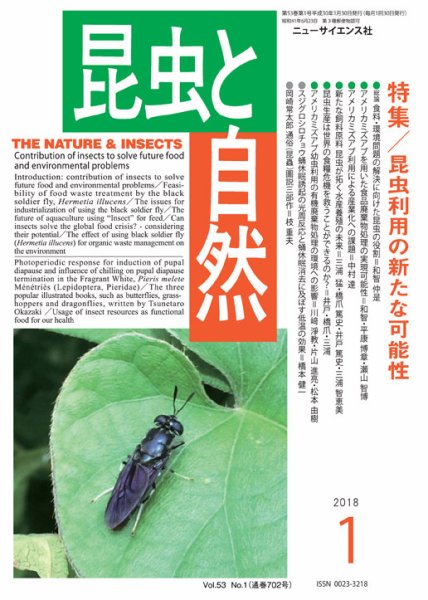 昆虫と自然 2018年1月号 (発売日2017年12月22日) 表紙
