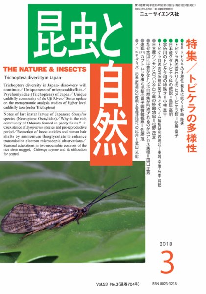 昆虫と自然 2018年3月号 (発売日2018年02月20日) 表紙