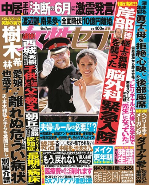 週刊女性セブン 2018年6/7号 (発売日2018年05月24日) 表紙