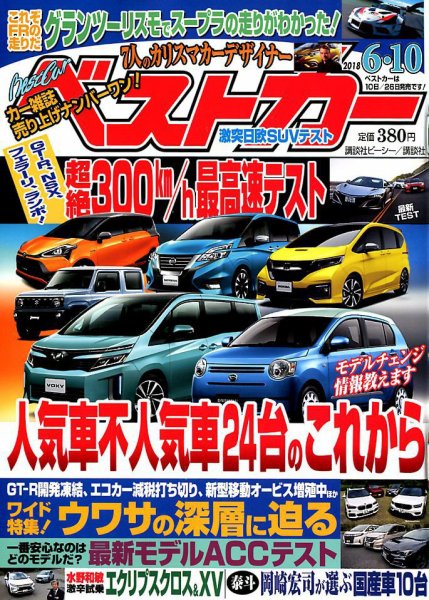ベストカー 2018年6/10号 (発売日2018年05月10日) 表紙