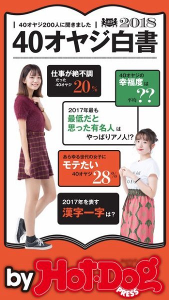Hot-Dog PRESS Selection（ホットドッグプレスセレクション） オヤジ白書２０１８ (発売日2018年01月26日) 表紙