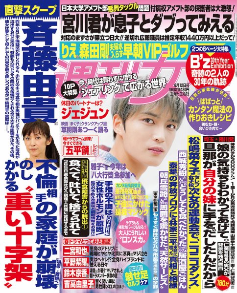 週刊女性 2018年6/12号 (発売日2018年05月29日) 表紙