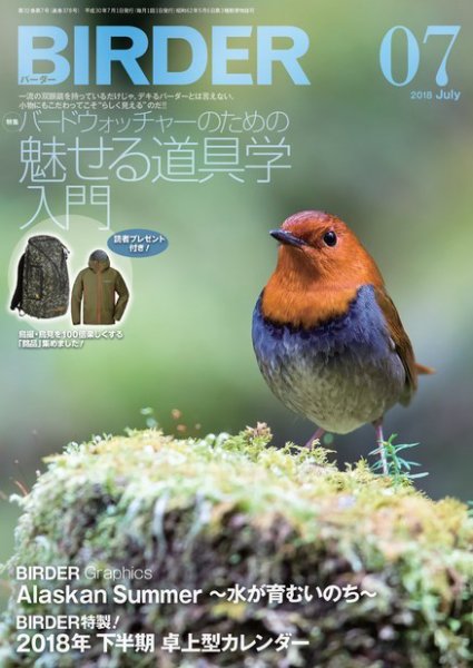 BIRDER（バーダー） 2018年7月号 (発売日2018年06月15日) 表紙