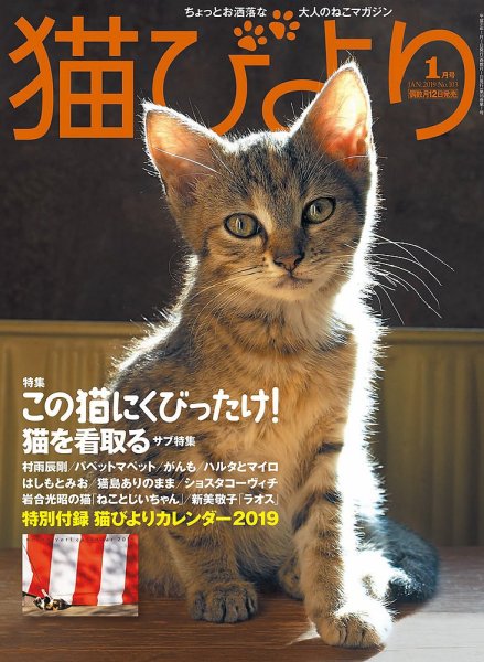 猫びより 2019年1月号 (発売日2018年12月12日) 表紙