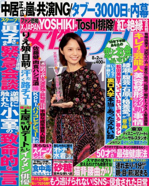週刊女性セブン 2018年8/2号 (発売日2018年07月19日) 表紙