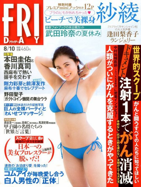 FRIDAY（フライデー） 2018年8/10号 (発売日2018年07月27日) 表紙