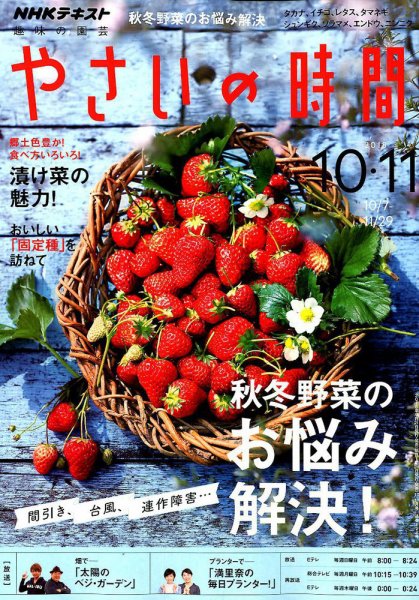 NHK 趣味の園芸 やさいの時間 2018年10月・11月号 (発売日2018年09月21日) 表紙