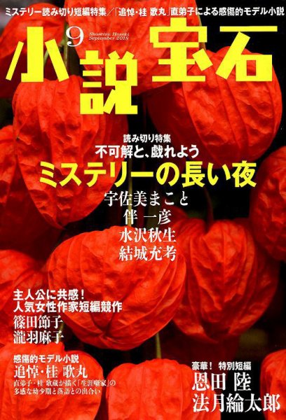 小説宝石 2018年9月号 (発売日2018年08月22日) 表紙