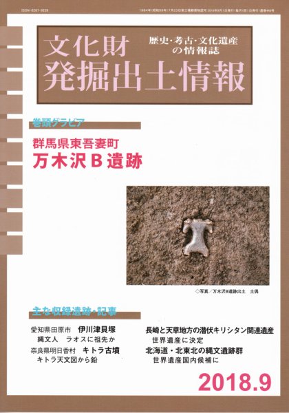 文化財発掘出土情報 448号 (発売日2018年09月01日) 表紙