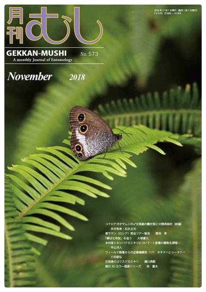 月刊むし 573 (発売日2018年10月23日) 表紙
