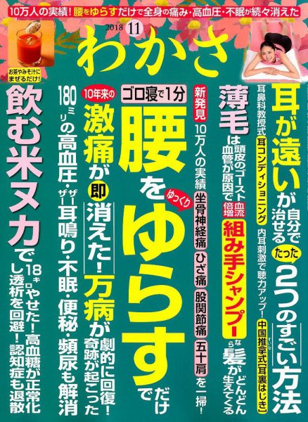わかさ 2018年11月号 (発売日2018年09月15日) 表紙