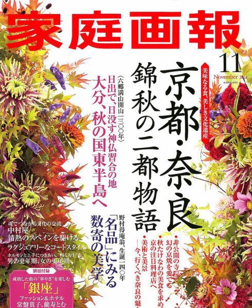 家庭画報 2018年11月号 (発売日2018年10月01日) 表紙