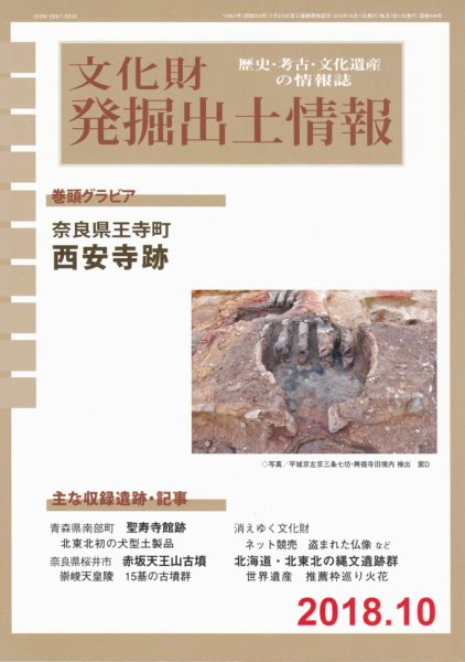 文化財発掘出土情報 449号 (発売日2018年10月01日) 表紙