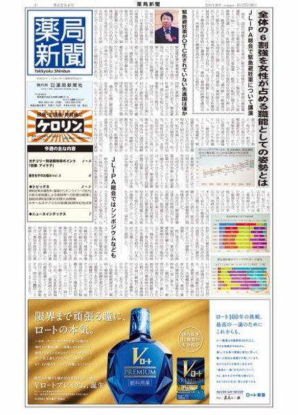 薬局新聞 2018年06月27日発売号 表紙