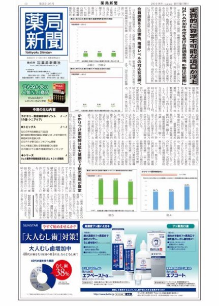 薬局新聞 2018年10月24日発売号 表紙