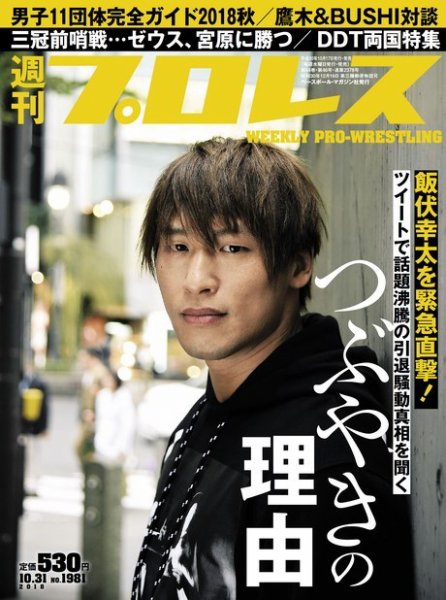 週刊プロレス 2018年10/31号 (発売日2018年10月17日) 表紙