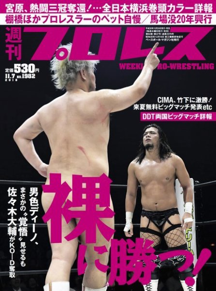 週刊プロレス 2018年11/7号 (発売日2018年10月24日) 表紙