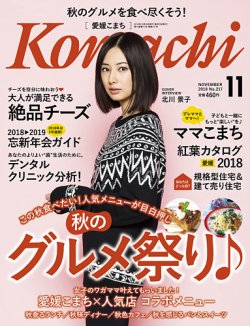 愛媛こまち 2018年11月号 (発売日2018年10月20日) 表紙