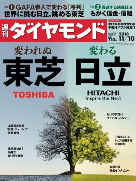 週刊ダイヤモンド（Diamond WEEKLY） 2018年11/10号 (発売日2018年11月05日) 表紙
