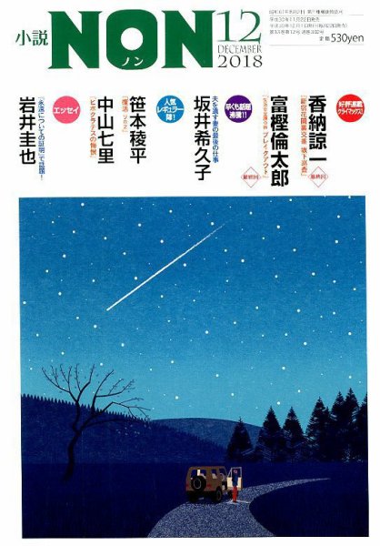 小説NON 2018年12月号 (発売日2018年11月22日) 表紙