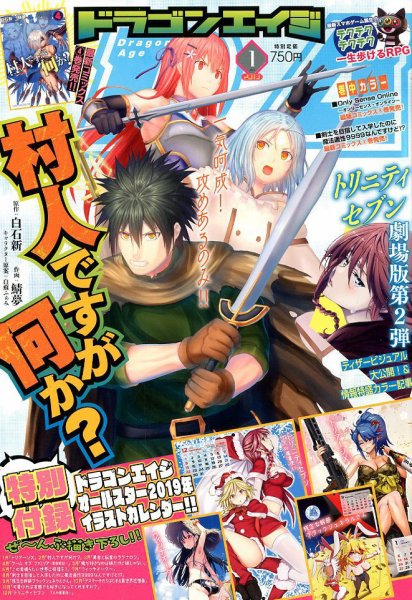 月刊ドラゴンエイジ 2019年1月号 (発売日2018年12月07日) 表紙
