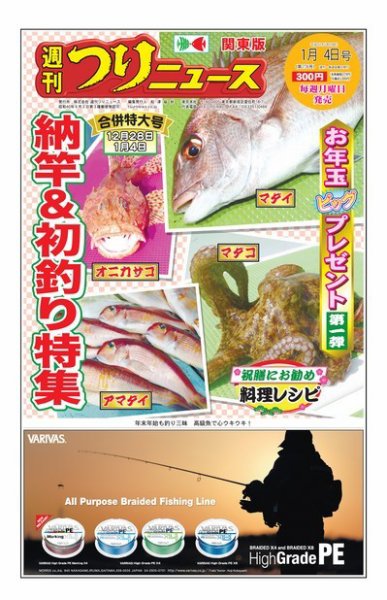 週刊つりニュース　関東版 2019年1月4日号 (発売日2018年12月25日) 表紙