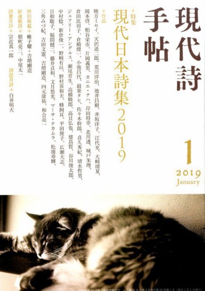 現代詩手帖 2019年1月号 (発売日2018年12月28日) 表紙