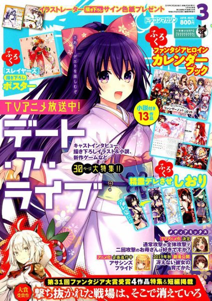 DRAGON MAGAZINE (ドラゴンマガジン) 2019年3月号 (発売日2019年01月19日) 表紙