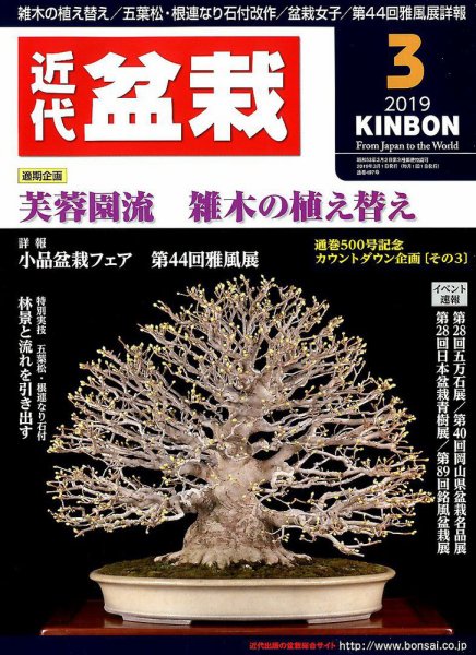 月刊 近代盆栽 2019年3月号 (発売日2019年02月04日) 表紙