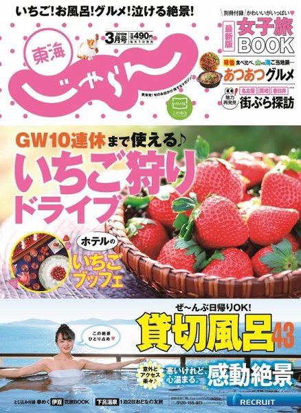 東海じゃらん 3月号 (発売日2019年02月01日) 表紙