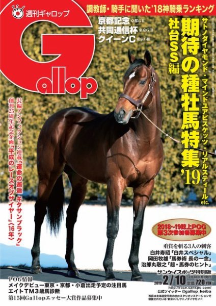 週刊Gallop（ギャロップ） 2月10日号 (発売日2019年02月05日) 表紙