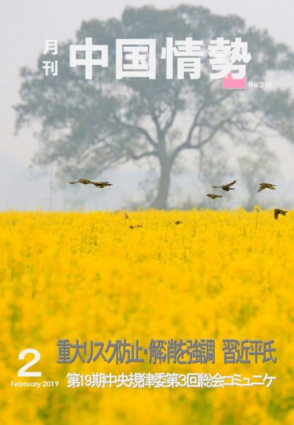 月刊中国情勢 No.218 (発売日2019年02月10日) 表紙
