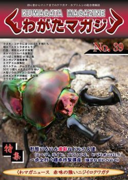 くわがたマガジン 39号 (発売日2008年01月30日) 表紙