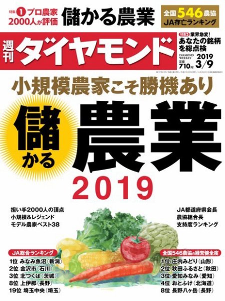 週刊ダイヤモンド（Diamond WEEKLY） 2019年3/9号 (発売日2019年03月04日) 表紙
