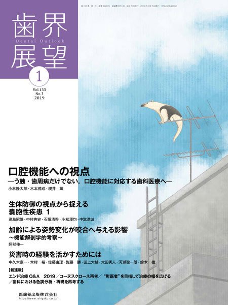 歯界展望 Vol.133 No.1 (発売日2018年12月28日) 表紙