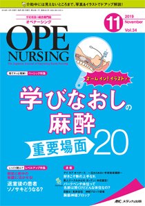 OPE NURSING（オペナーシング） 2019年11月号 (発売日2019年10月20日) 表紙