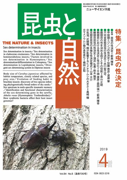 昆虫と自然 4月臨時増刊号 (発売日2019年03月31日) 表紙